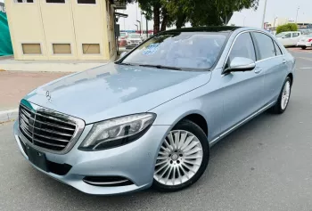 MERCEDES BENZ S550L SKYBLUE MODEL 2014 5 BUTTONS CHAUFFEUR EDITION 95000 KILOMETERS DONE FRESH JAPAN IMPORT