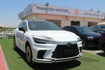 New Lexus 2023 Rx500h (F-sport ), 2.4L turbo hybrid white color