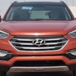 HYUNDAI SANTA FE LX 2018 ORANGE 2.4L 4CY 2018 45791 miles - Thumbnail 1