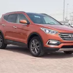 HYUNDAI SANTA FE LX 2018 ORANGE 2.4L 4CY 2018 45791 miles - Thumbnail 2