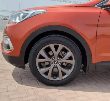 HYUNDAI SANTA FE LX 2018 ORANGE 2.4L 4CY 2018 45791 miles