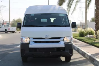 LHD - TOYOTA HIACE 2.7L PETROL 13 SEATER HIGH ROOF STD MANUAL 2023 WHITE