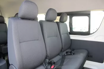 LHD - TOYOTA HIACE 2.7L PETROL 13 SEATER HIGH ROOF STD MANUAL 2023 WHITE