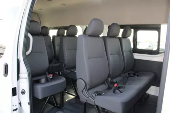 LHD - TOYOTA HIACE 2.7L PETROL 13 SEATER HIGH ROOF STD MANUAL 2023 WHITE