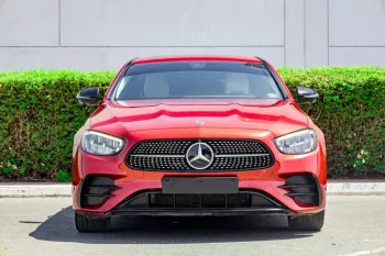 Mercedes Benz E350 2021 V6 RWD AMG Red Color