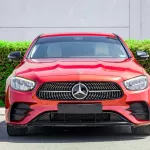 Mercedes Benz E350 2021 V6 RWD AMG Red Color - Thumbnail 1