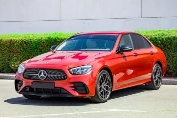 Mercedes Benz E350 2021 V6 RWD AMG Red Color