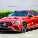 Mercedes Benz E350 2021 V6 RWD AMG Red Color - Thumbnail 2