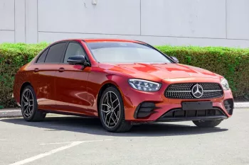 Mercedes Benz E350 2021 V6 RWD AMG Red Color