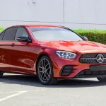 Mercedes Benz E350 2021 V6 RWD AMG Red Color - Thumbnail 3