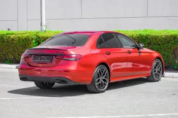 Mercedes Benz E350 2021 V6 RWD AMG Red Color