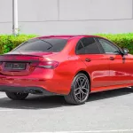 Mercedes Benz E350 2021 V6 RWD AMG Red Color - Thumbnail 4