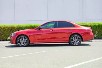 Mercedes Benz E350 2021 V6 RWD AMG Red Color