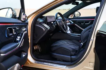 2022 MBZ MB 6.0 S680 4MATIC - Rubellite Red inside Black