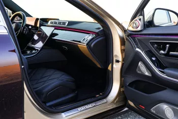 2022 MBZ MB 6.0 S680 4MATIC - Rubellite Red inside Black