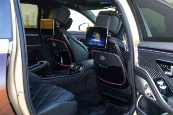 2022 MBZ MB 6.0 S680 4MATIC - Rubellite Red inside Black