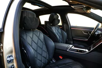 2022 MBZ MB 6.0 S680 4MATIC - Rubellite Red inside Black
