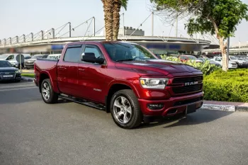 Dodge Ram laremie 2022 Model Year Red Color