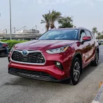 Toyota Highlander Hybrid Red 2021 Model Year - Thumbnail 4