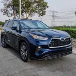 Toyota Highlander Hybrid 2022 Model Year Blue Color - Thumbnail 1