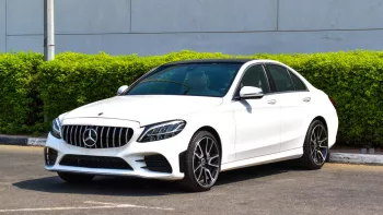 MERCEDES Benz C300 2019 Model Year V6 3.0L White Color