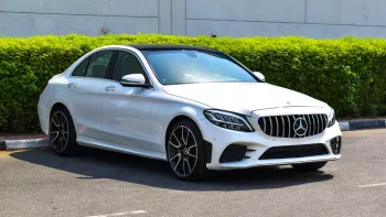 MERCEDES Benz C300 2019 Model Year V6 3.0L White Color