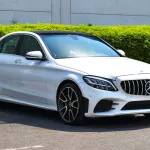 MERCEDES Benz C300 2019 Model Year V6 3.0L White Color - Thumbnail 3