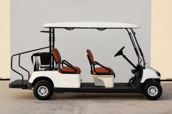 2021 Wuling Golf Car 4Seater - White inside Brown
