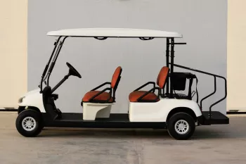 2021 Wuling Golf Car 4Seater - White inside Brown