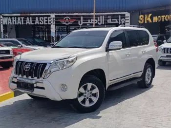 TOYOTA PRADO VXR 4WD 4.0L V6 PETROL FULL OPTION A/T WHITE COLOR 2014 MODEL YEAR