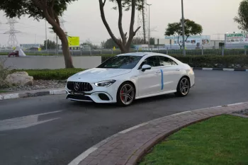 Mercedes-Benz CLA AMG 45s V4 2022 Model Year White Color
