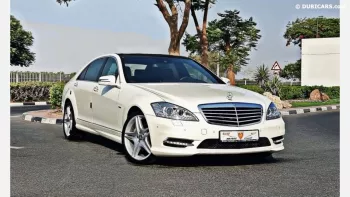 Mercedes-Benz S 350 2012-V6-Full Option white color