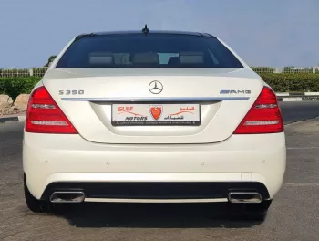 Mercedes-Benz S 350 2012-V6-Full Option white color
