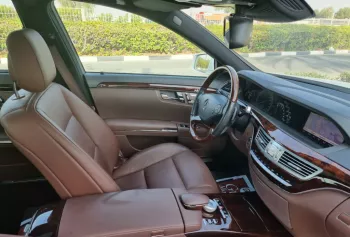 Mercedes-Benz S 350 2012-V6-Full Option white color
