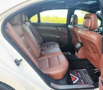 Mercedes-Benz S 350 2012-V6-Full Option white color