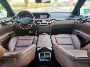 Mercedes-Benz S 350 2012-V6-Full Option white color