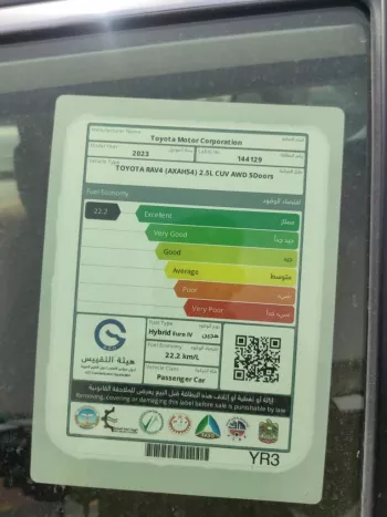 Toyota Rav4 Hybrid 2.5L AWD Mid Option 2023 Model Year