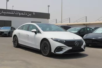 Mercedes-Benz EQS 450+ Electric Car 2022 Model Year White Color 