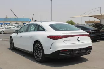 Mercedes-Benz EQS 450+ Electric Car 2022 Model Year White Color 
