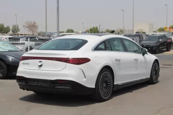 Mercedes-Benz EQS 450+ Electric Car 2022 Model Year White Color 