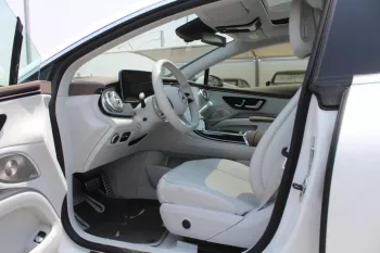 Mercedes-Benz EQS 450+ Electric Car 2022 Model Year White Color 