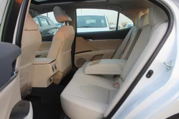 Toyota Camry Limited 3.5L petrol V6 fwd 2023 white inside beige