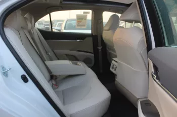 Toyota Camry Limited 3.5L petrol V6 fwd 2023 white inside beige