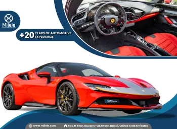 FERRARI SF90 SPIDER ASSETO FIORANO 4.0L PETROL AT FULL CARBON MODEL YEAR 2023 COLOR RED