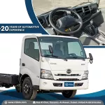 2024 HINO 300 3711 SC CHASIS 4.0L DIESEL MT – WHITE - Thumbnail 1