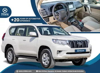 2023 TOYOTA PRADO EXR 4.0L PETROL AT TIRE BACK – WHITE