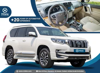 2023 TOYOTA PRADO VXR 4.0L PETROL AT TIRE BACK MY2023 – PEARL WHITE
