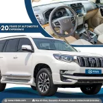 2023 TOYOTA PRADO VXR 4.0L PETROL AT TIRE BACK MY2023 – PEARL WHITE - Thumbnail 1