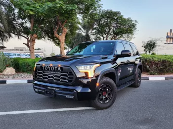 Toyota Sequoia TRD Pro Hybrid V6 3.5L Twin Turbo 2023 Black Color