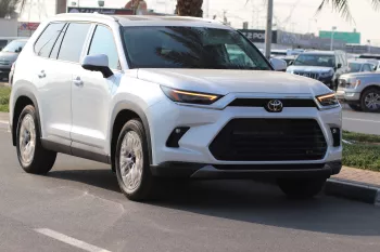 Toyota Grand Highlander 2.4L Limited Hybrid 2024 Model Year White Color
